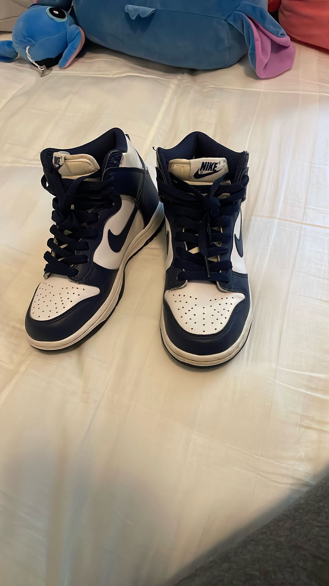 nike dunks high size 4y