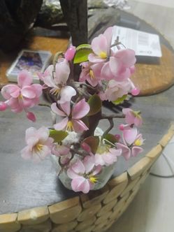 Vintage gumps bonsai flower tree pot decor