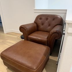 Ethan Allen Leather Chair