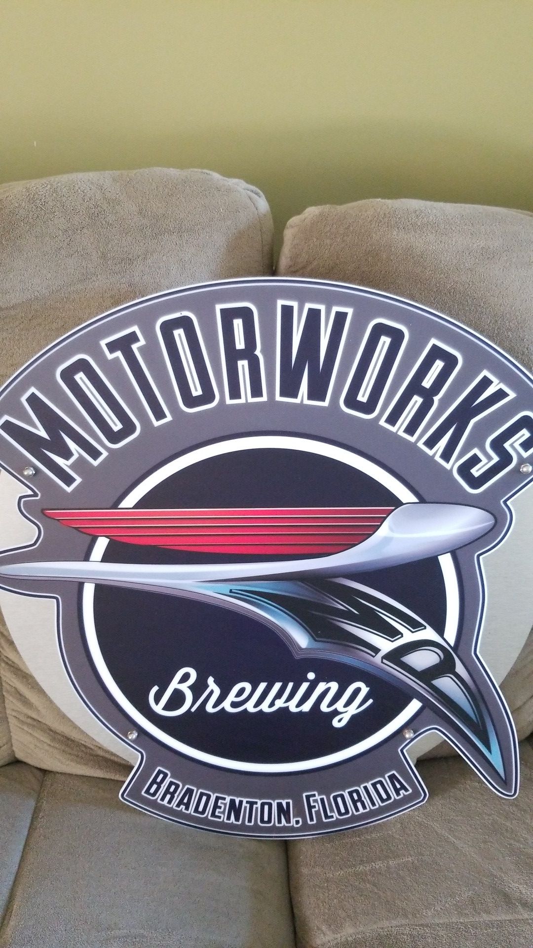 MOTORWORKS BREWING BRADENTON FLORIDA LED NEON BAR LIGHT