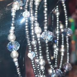 GUN METAL BLING TRIO JEWELRY SET