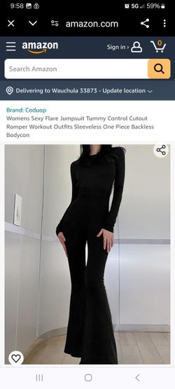 Sexy Black Flare Jumpsuit