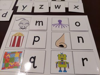 Letter Phonics Laminated With Velcro Pieces