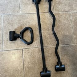 Hyberbell Set Kettlebell Barbell Curl Bar 