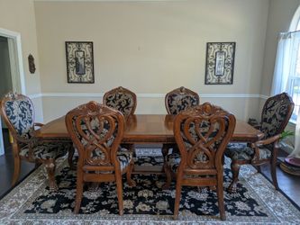 Dining table and chairs