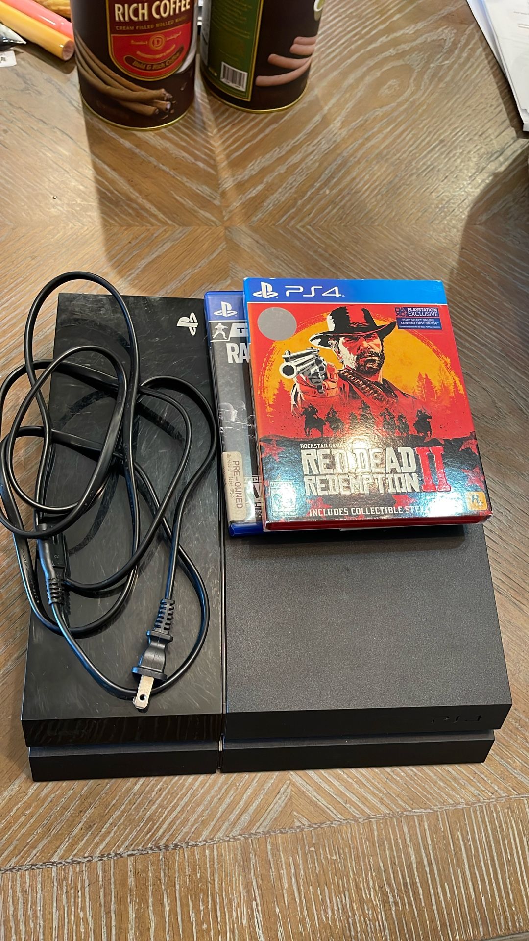 PS4 With Controller And Games