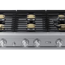 Dacor DTT48T960GS - 48" Built-In Gas Rangetop w/6 Burners-Silver Stainless Steel