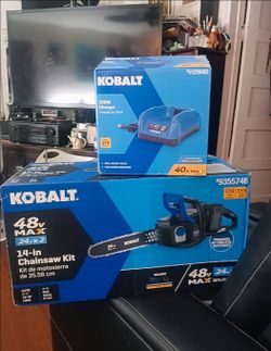 Kobalt 48V Max 14-in Chainsaw Kit with 40V Charger