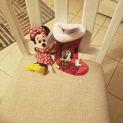 Minnie Mouse Stuffed Animal & Stocking