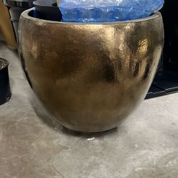Large Bronze Ceramic Pot