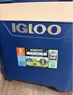 Igloo MaxCold 62 Qt Rolling Cooler with Wheels | 5-Day Ice Retention
