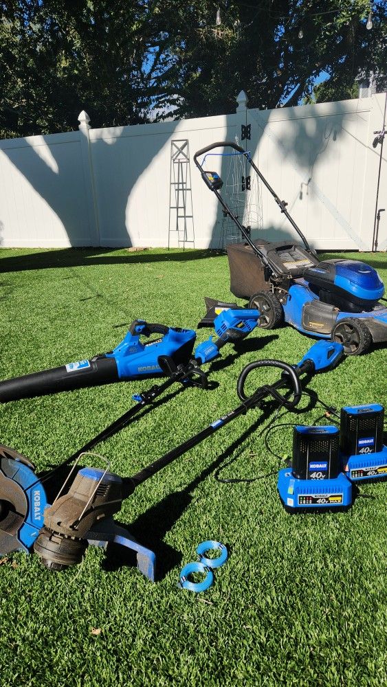 Kobalt 40v Battery Cordless operated Lawn Equipment