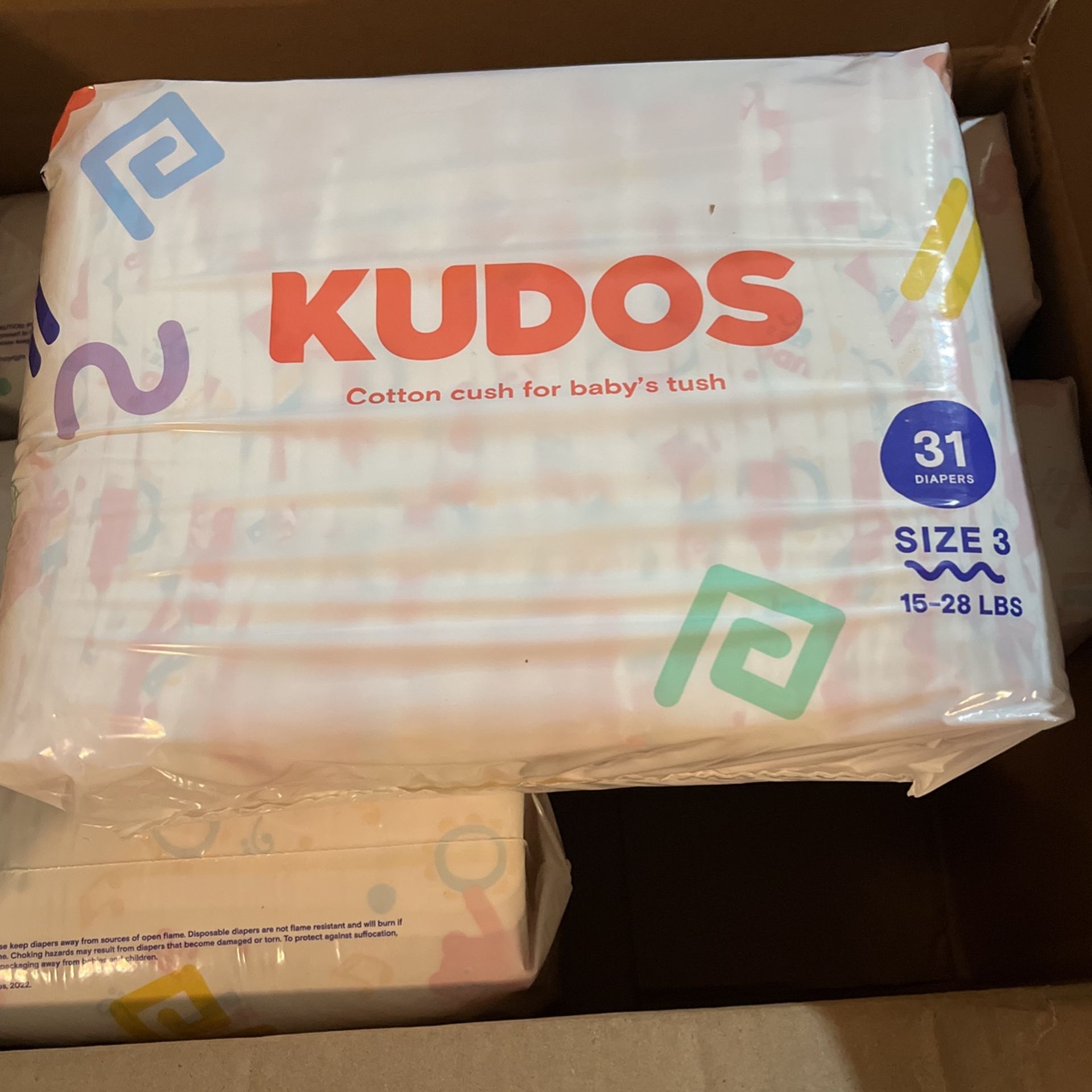 Box Of Size 3 Kudos Diapers