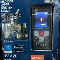 Bosch 165 Ft Laser Measuring Device Accurate Within 1/16 Of An Inch New In Box