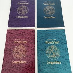 Advanced Dungeons & Dragons Wizard's Spell Compendium Books 1-4 Complete Set TSR 2165 2168 2175 2177