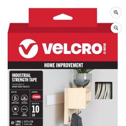 VELCRO Brand Industrial Strength Fasteners | Stick-On Adhesive | Professional Grade Heavy Duty Strength Holds up to 10 lbs on Smooth Surfaces | Indoor
