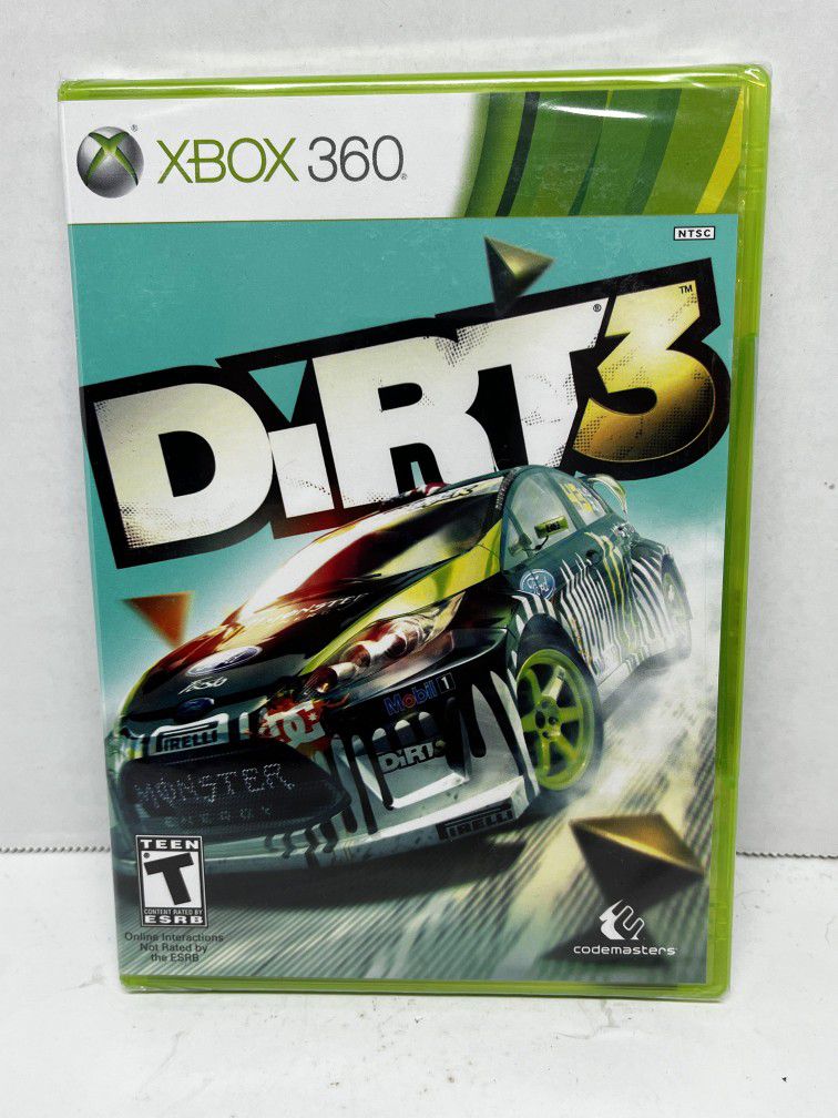 Dirt 3 (Microsoft Xbox 360, 2011) Brand NEW Factory Sealed