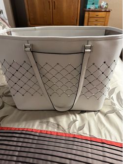 Michael Kors White Large Tote