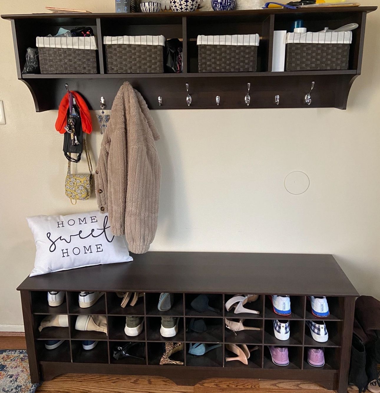 Coat Rack With Bench