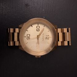 Gold Nixon Watch