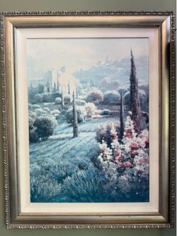 The Bombay Company Framed Wall Art – "Fields of Lavender" by Roberto Lombardi