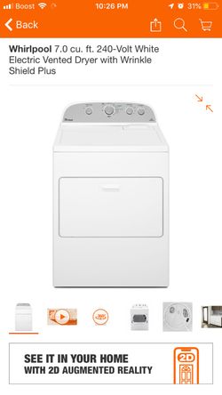 Whirlpool dryer brand new in box