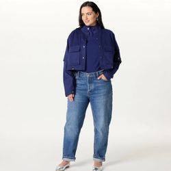 The Drop Women’s Convertible Utility Coat NWT Size Xs 2 In 1 Jacket/coat