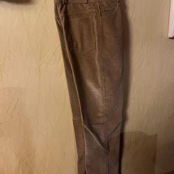 St. John Sport By Marie Brown Bronze Velvet Corduroy Pants Size 6