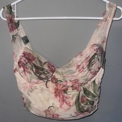 Windsor Floral Mesh Bustier – Size S