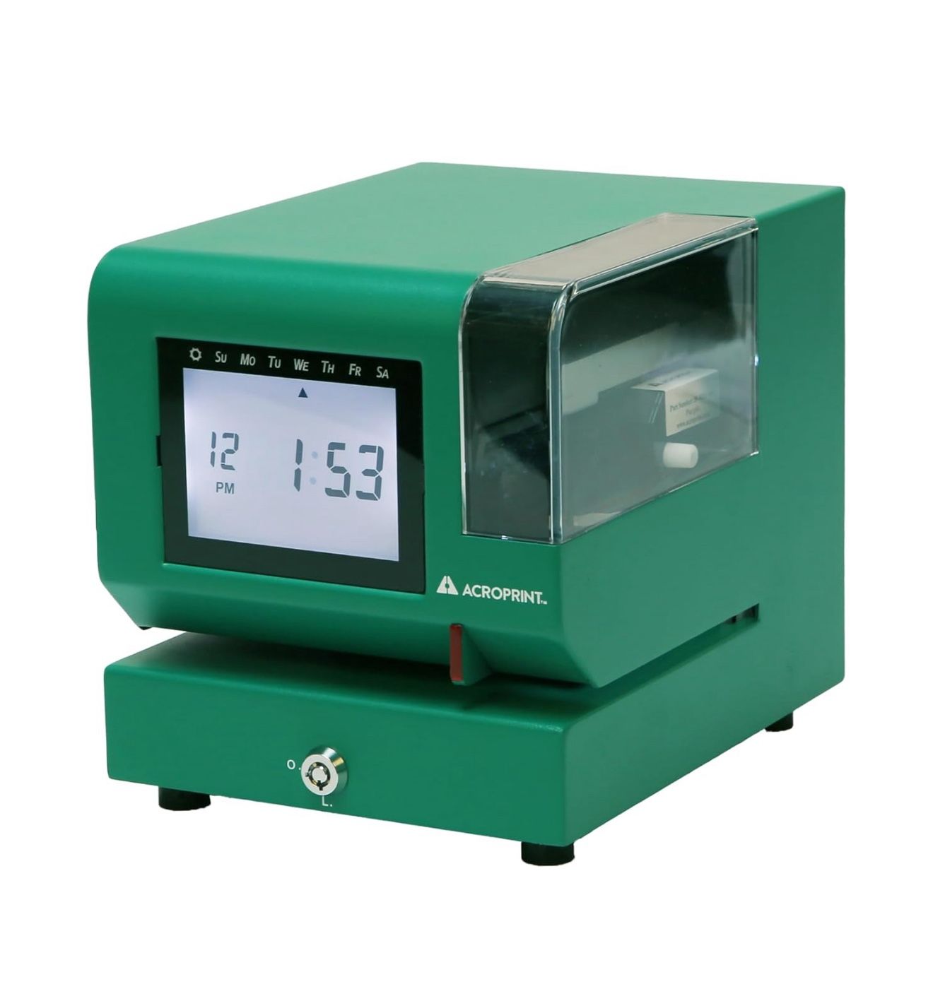 M150MC4 Heavy-Duty Digital Time Recorder, Steel Construction, Backlit LCD