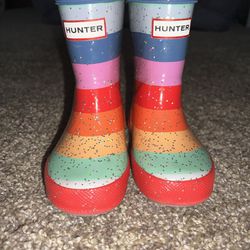 Size 4 Toddler Hunter Boots Like New 