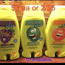 Avon Kids Body Wash And Bubble Bath 