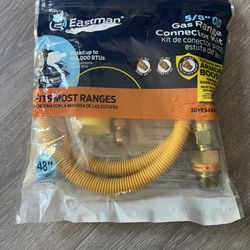 Eastman 5/8" OD Gas Range Connector Kit 48" Length