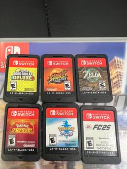 Selling Mario, Zelda, Pokémon, and FC 2025 games.