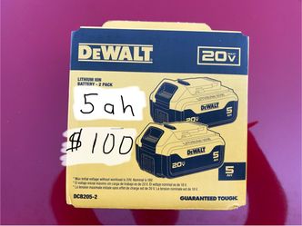 Brand New Dewalt 20v 5ah Twin Pack Batteries 🪫 DCB205-2