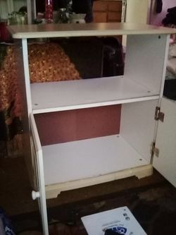 Table with cupboard or TV stand