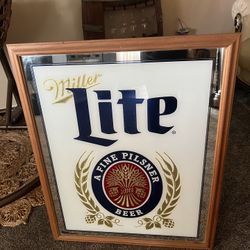 Miller Light mirror frame