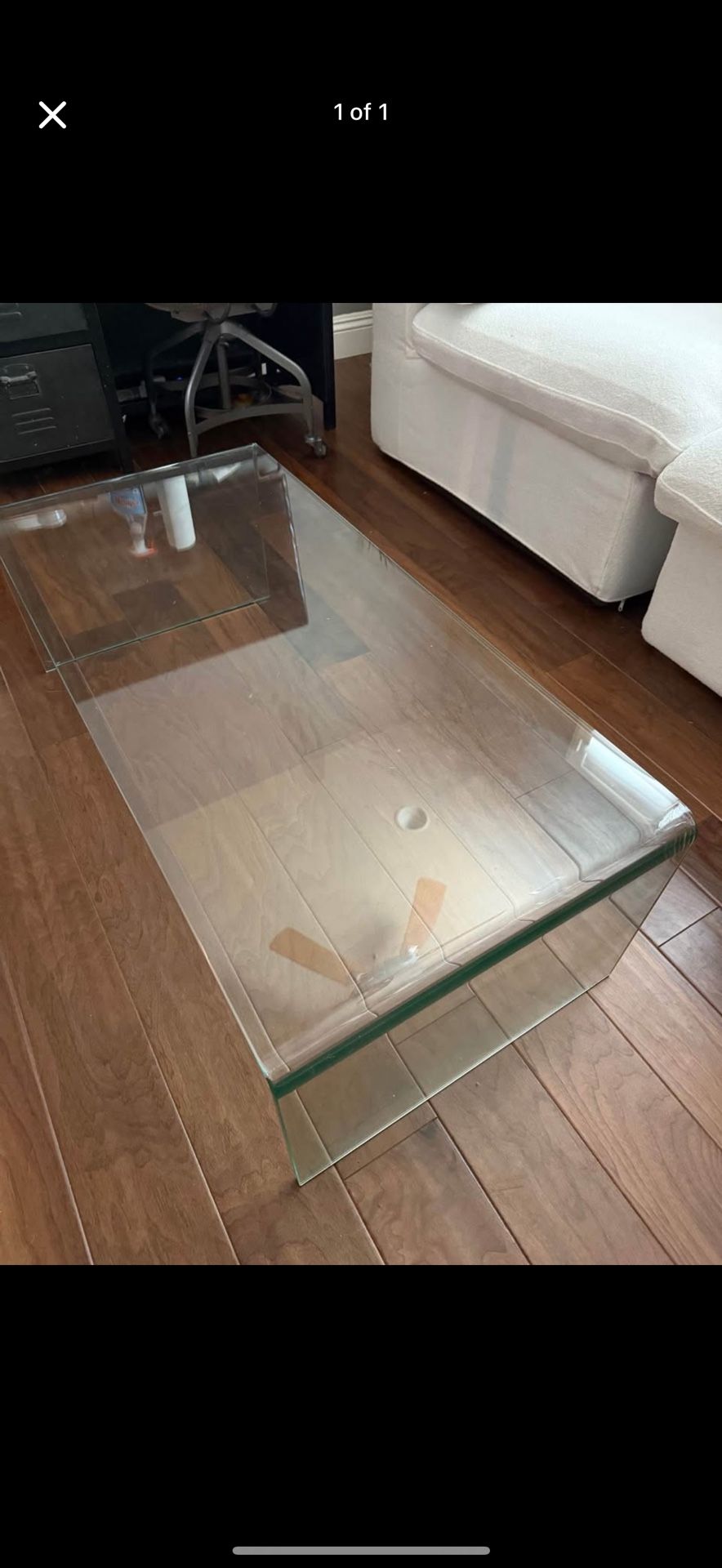 glass coffee table