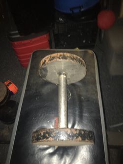 Pair of single plate wielded dumbbells (15lbs) each