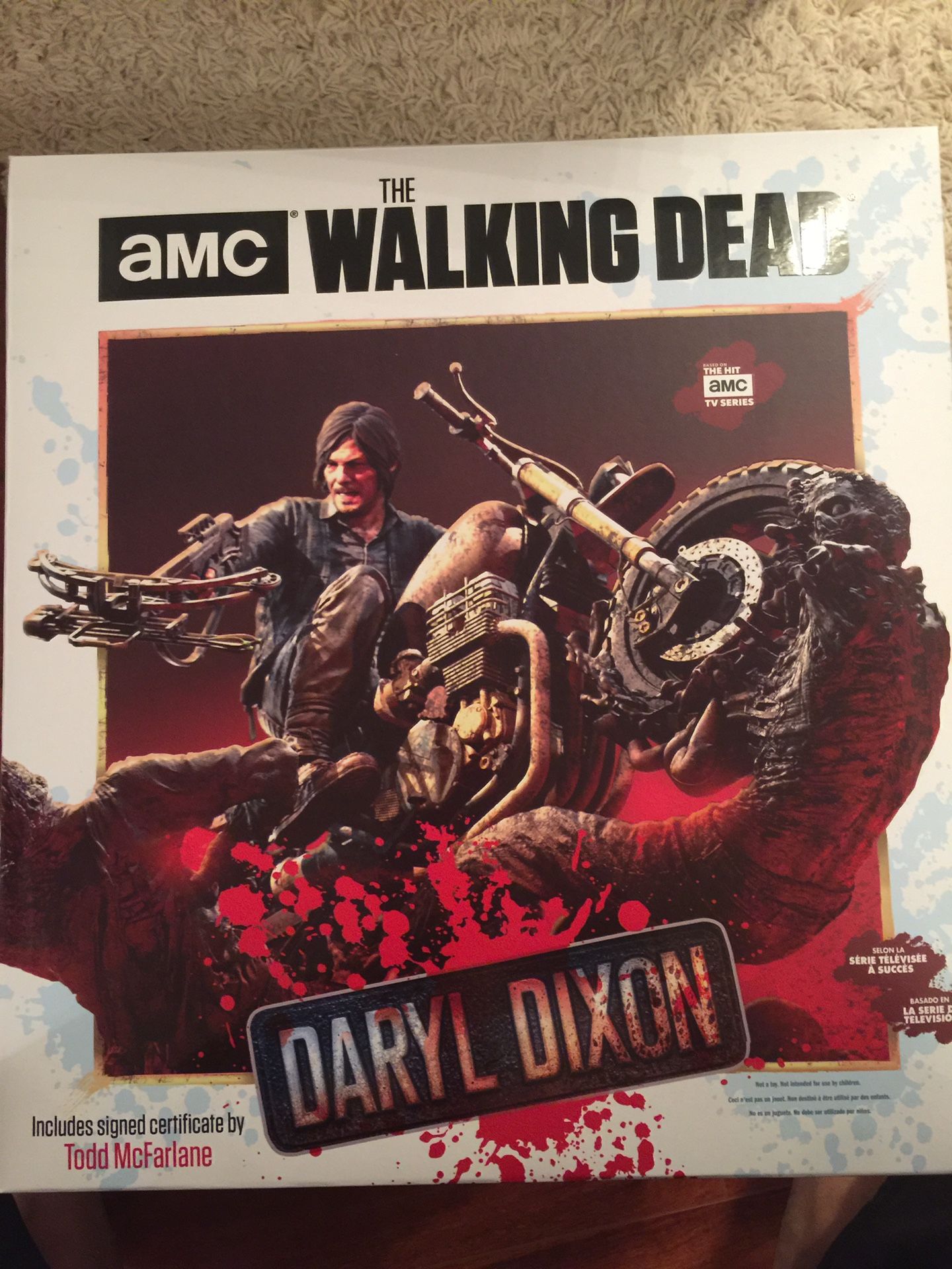 McFarlane Walking Dead Daryl Dixon on Bike Statue