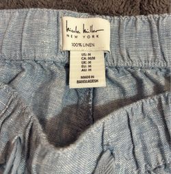 Nicole Miller New York Linen Pants Size Medium