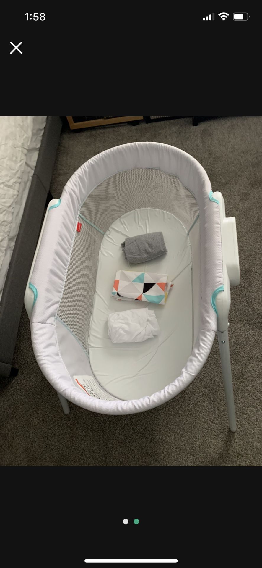 Fisher Price Stow And Go Bassinet 