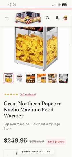 Great Northern Popcorn Company Nacho Station Warmer