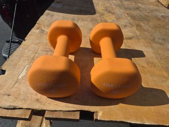 Par de dumbbells  de 15 lbs cada una