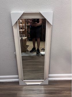 24” x 32” Brushed Nickel Bathroom Mirror – Rounded Rectangle Vanity Mirror