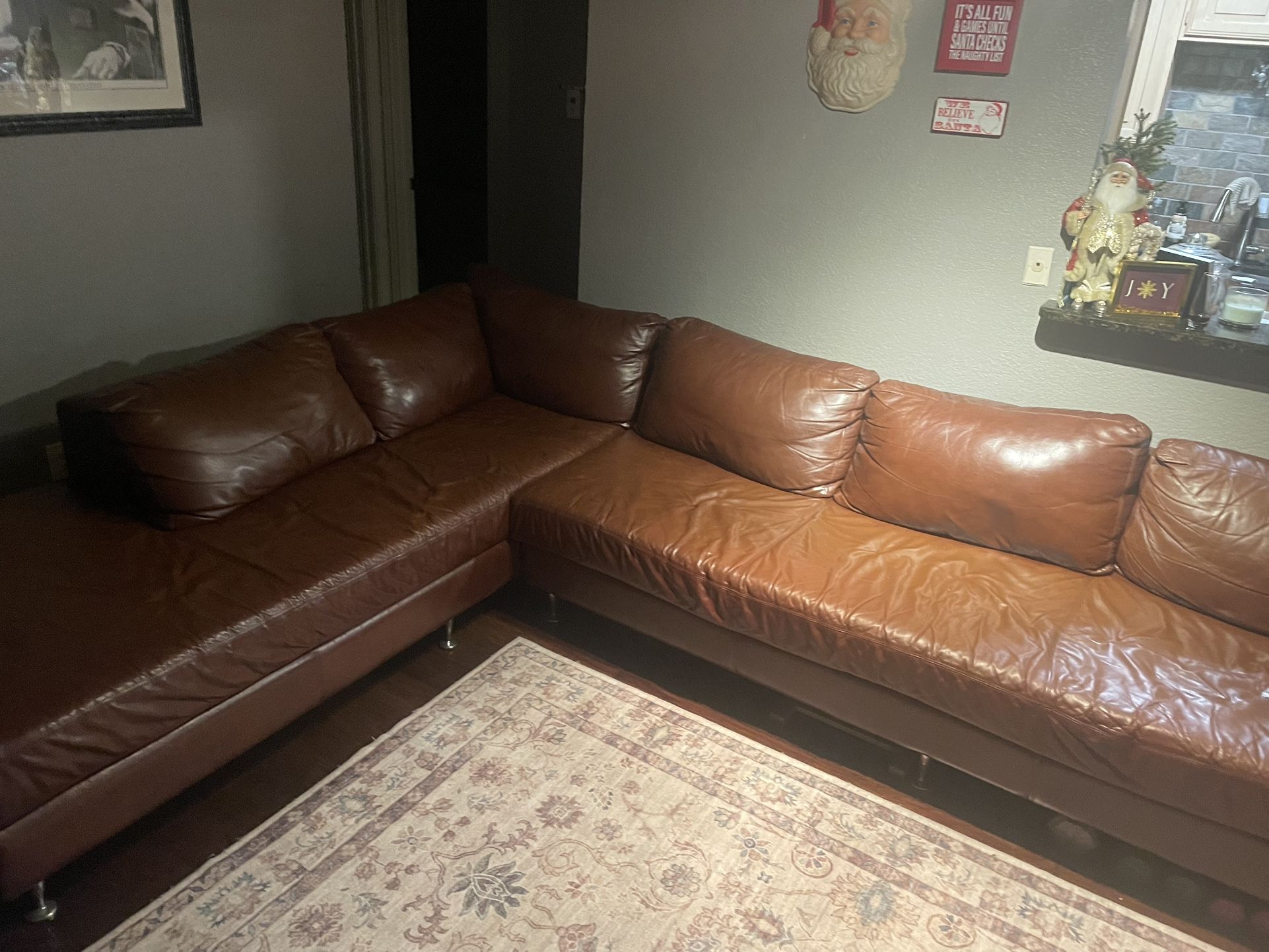 Leather Sectional Couch