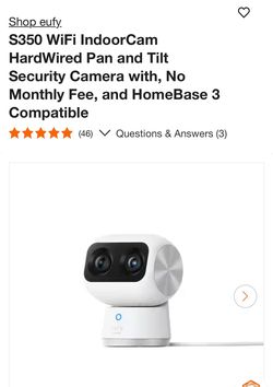 Eufy indoor security camera S350
