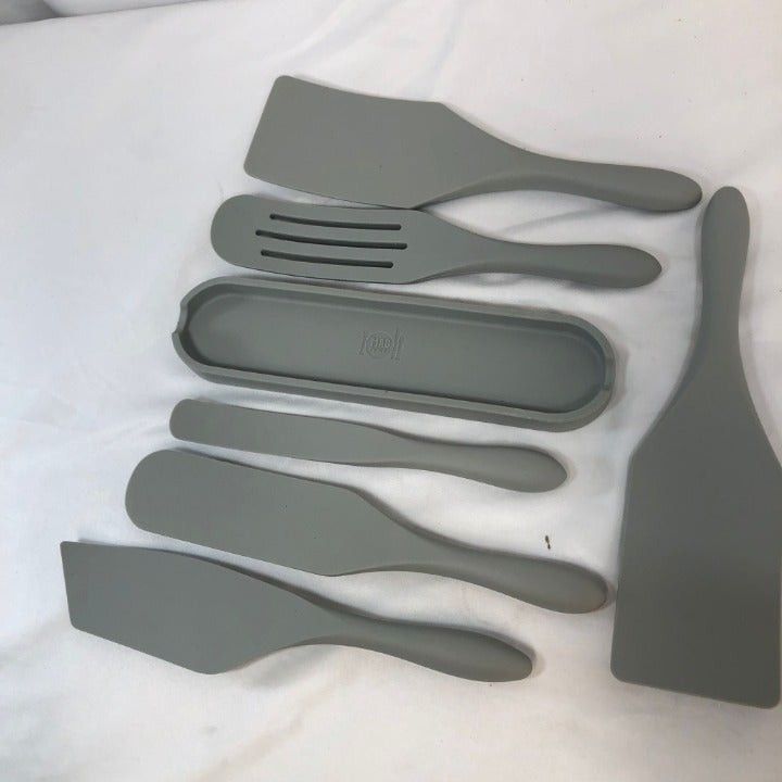 Mad Hungry 5-Pc Silicone Spurtle Set With Spurtle Rest