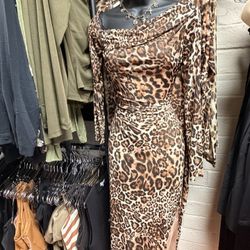 Cheetah Long Sleeve Dress
