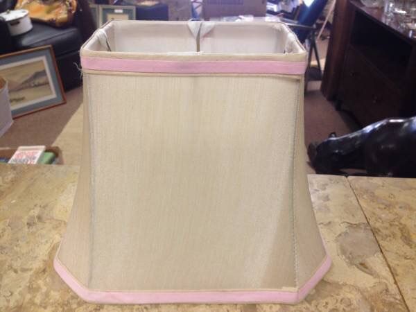 Pink Trim Lamp Shade